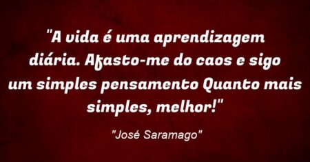 “A vida é uma aprendizagem diária. Afasto-me do caos e sigo um simples pensamento: Quanto mais simples, melhor!”