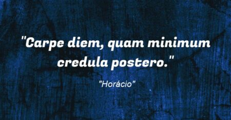 “Carpe diem, quam minimum credula postero.”