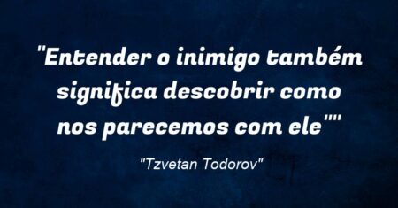 ““Entender o inimigo também significa descobrir como nos parecemos com ele””