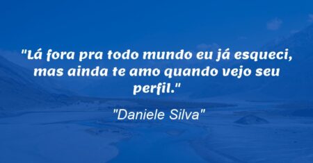 “Lá fora pra todo mundo eu já esqueci, mas ainda te amo quando vejo seu perfil.”