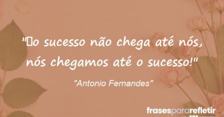 “o sucesso não chega até nós, nós chegamos até o sucesso!”