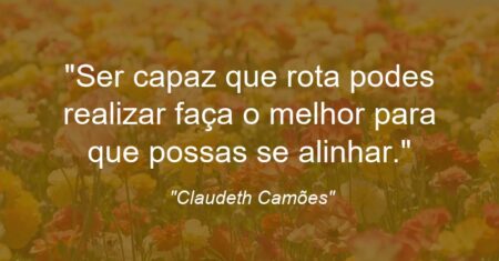 “Ser capaz que rota podes realizar faça o melhor para que possas se alinhar.”