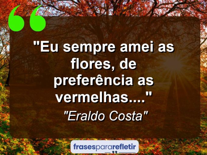 Frases de Amor: mensagens românticas e apaixonantes - “Eu sempre amei as flores, de preferência as vermelhas….”