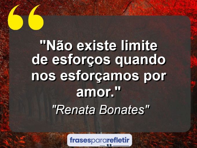 Frases de Amor: mensagens românticas e apaixonantes - “Não existe limite de esforços quando nos esforçamos por amor.”