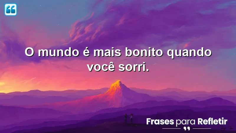 Bom dia com amor para minha princesa, ressaltando o poder transformador do sorriso.