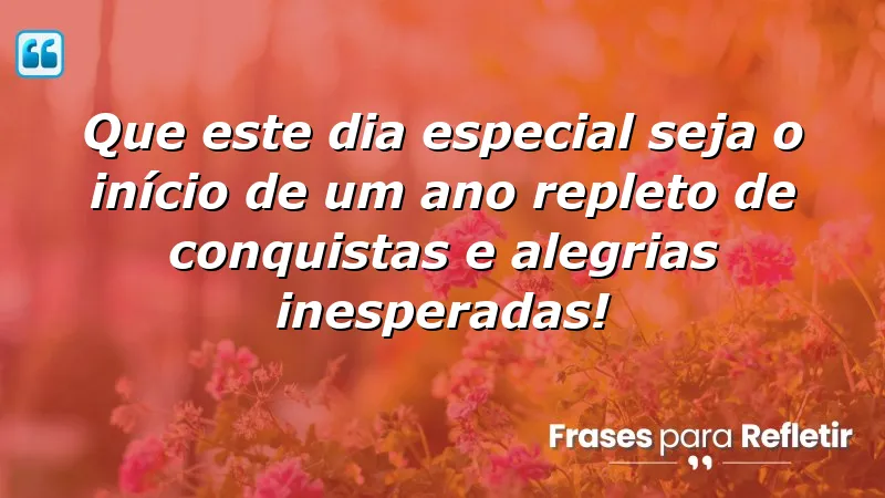 Mensagens de aniversário com esperança: inspire-se para um novo ano repleto de conquistas e alegrias inesperadas.