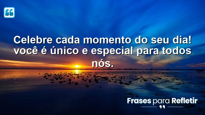 Mensagens de aniversário curtas e emocionantes que destacam a importância de celebrar cada momento da vida.