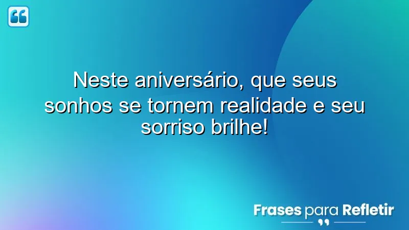 Mensagens de aniversário curtas e emocionantes que inspiram sorrisos e sonhos.