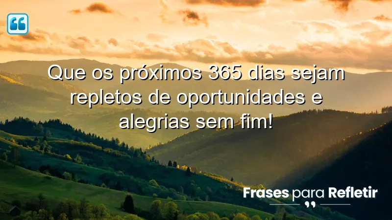 Imagem inspiradora com Mensagens de aniversário emocionantes, simbolizando oportunidades e alegrias.