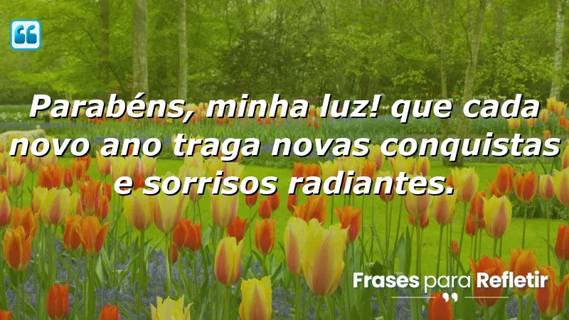 Mensagens de aniversário para filha querida, celebrando amor e conquistas.