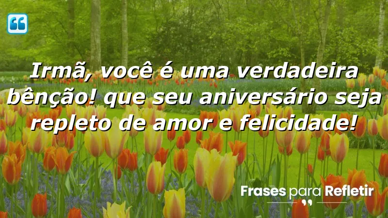 Mensagens de aniversário para irmã mais nova, expressando amor e carinho.