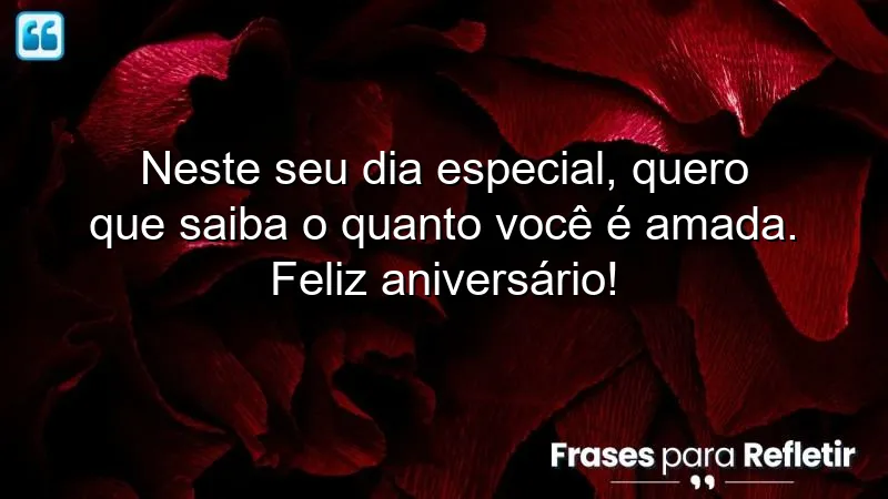 Mensagens de aniversário para irmã mais velha: expressões de amor e carinho.