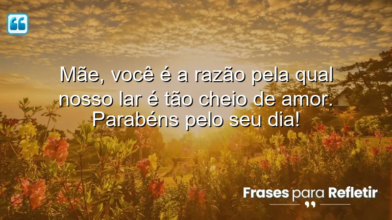 Mensagens de aniversário para mãe especial, expressando amor e gratidão.