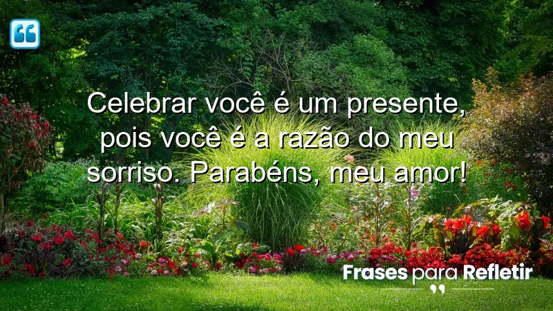 Mensagens de aniversário para marido que expressam amor e carinho.