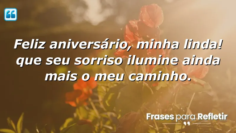 Mensagens de aniversário para namorada que expressam amor e carinho.