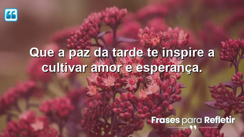 Mensagens de boa tarde com paz: inspire amor e esperança na tranquilidade da tarde.