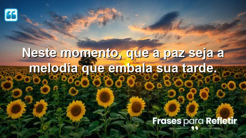 Mensagens de boa tarde com paz: encontre serenidade e harmonia nas suas tardes.