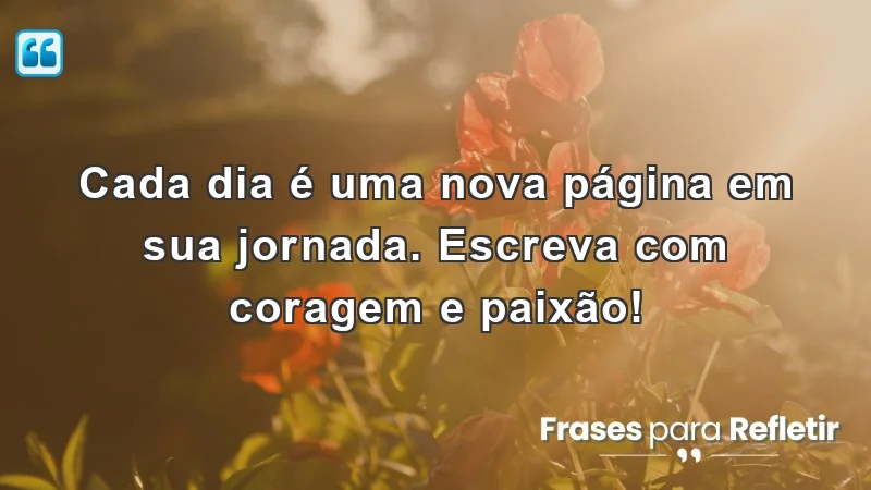 Mensagens de incentivo para alunos: cada dia é uma nova chance.