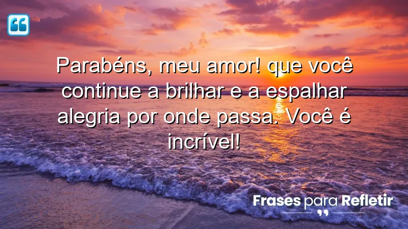 Mensagens de parabéns para namorada que expressam amor e carinho.