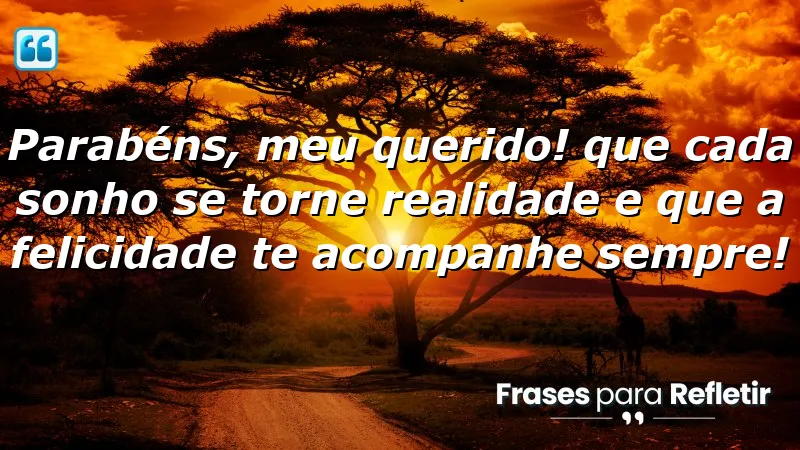 Mensagens de parabéns para namorado que celebram amor e sonhos.